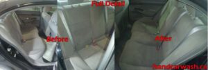Car interior detailed and shampooed at Splash N Shine, Danforth Avenue Toronto