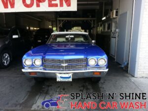Car hand washed at Splash N Shine Hand Car Wash on Danforth Avenue, Toronto