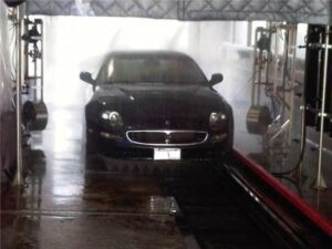 Car hand washed at Splash N Shine Hand Car Wash on Danforth Avenue, Toronto
